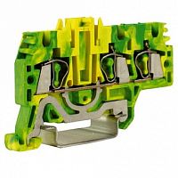 Пружинная клемма для заземления DKC Quadro 2,5мм?, желто-зеленый, ZHT510 | код. ZHT510 |  DKC